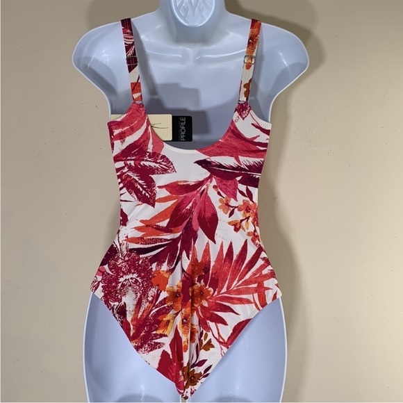 NWT. Profile by Gottex Standard Escape in Bali One Piece Swimsuit. - Picture 6 of 9